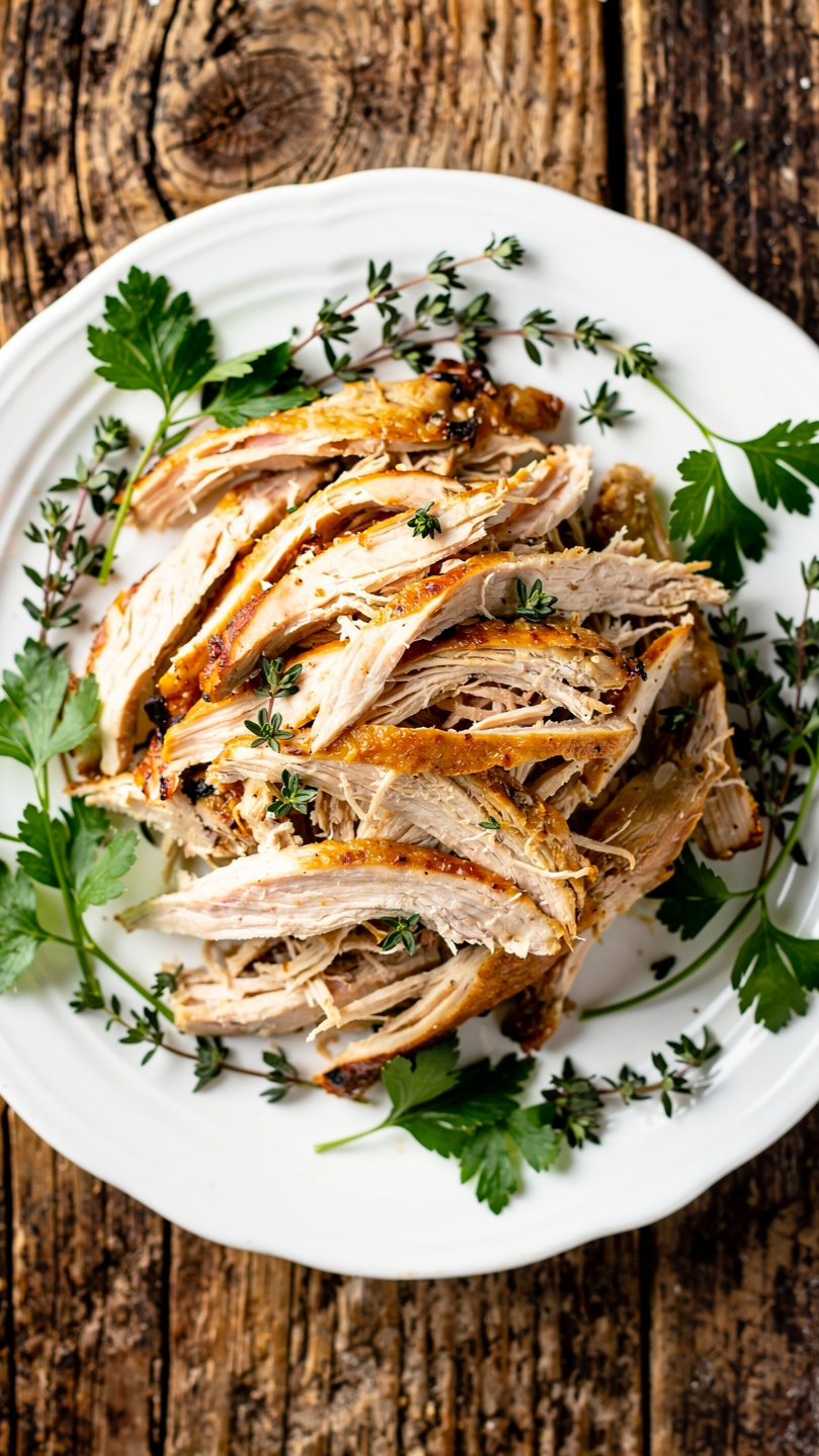 Instant Pot Pulled Chicken Thighs (High Protein Meal Prep)