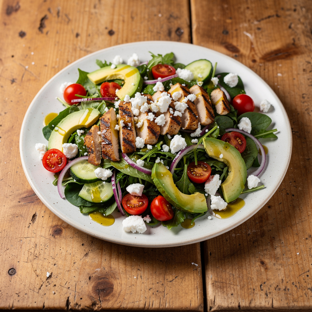 Healthy Chicken Cobb Salad (Paleo & Clean Eating)