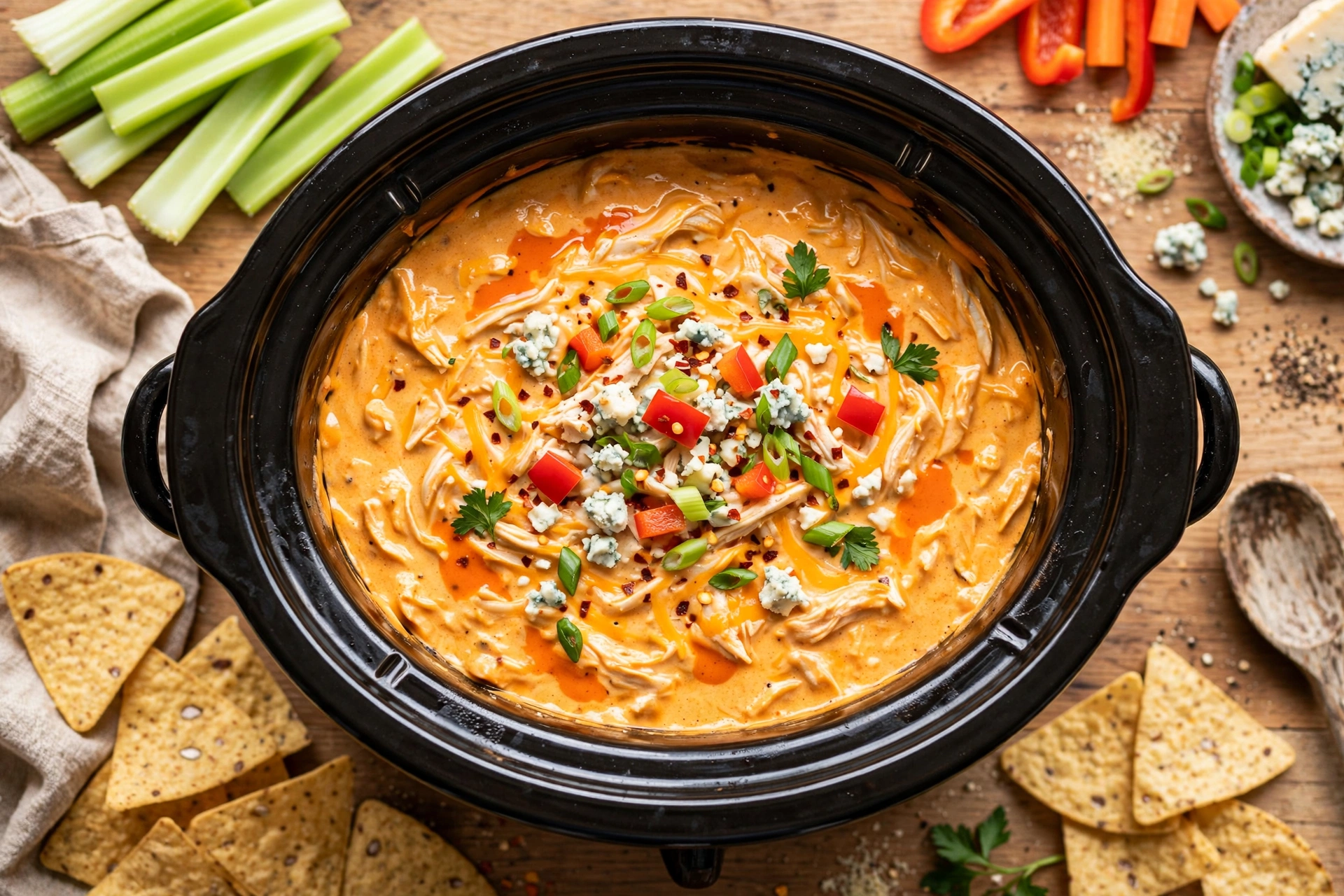 Crock Pot Buffalo Chicken Dip
