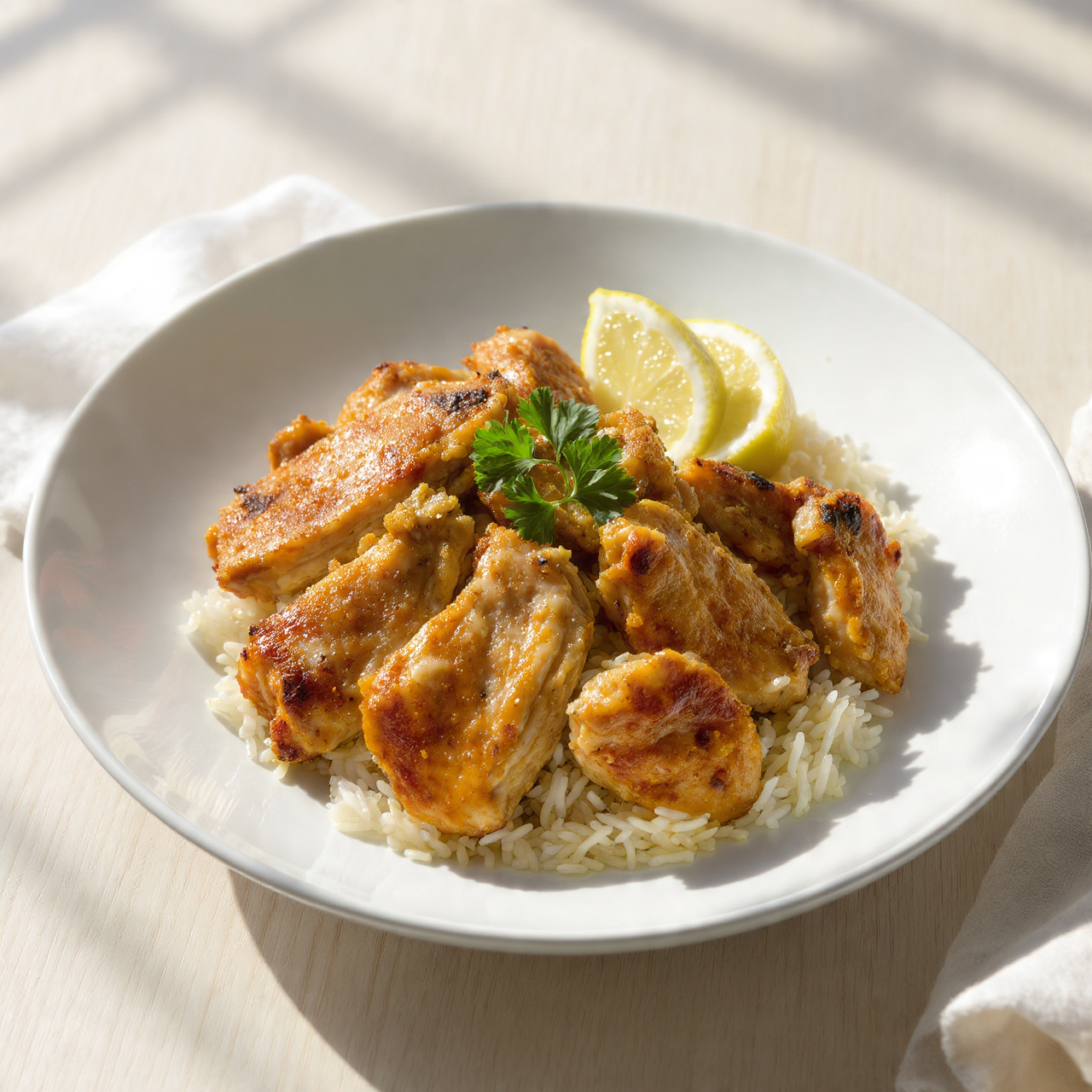 Lebanese Lemon Chicken (Frarej) Recipe
