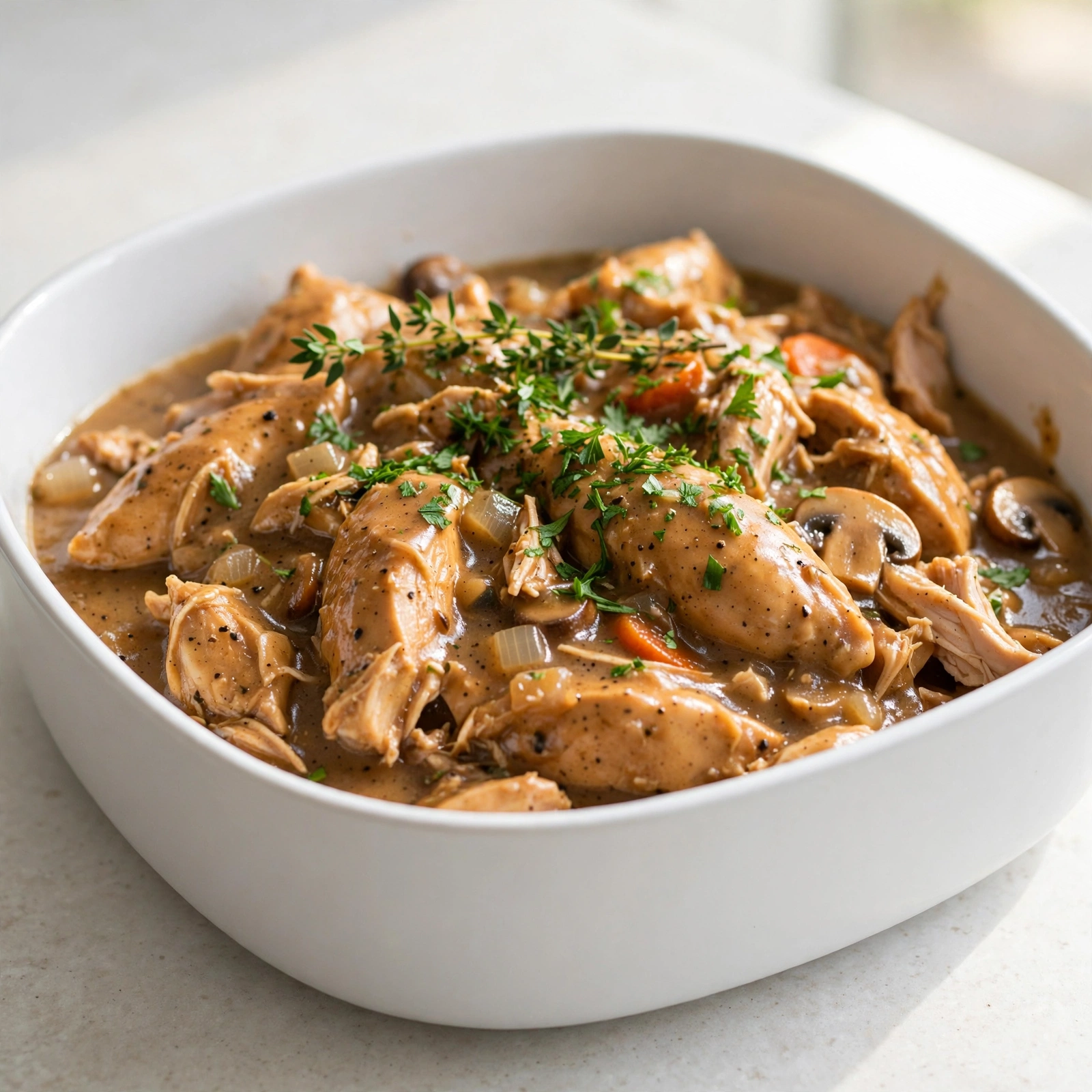 Slow Cooker Chicken and Gravy
