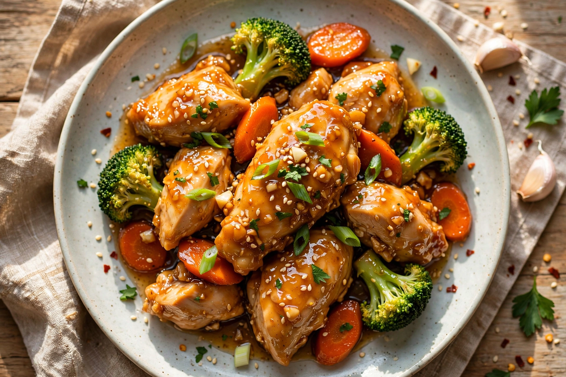 Slow Cooker Honey Garlic Chicken